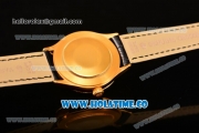 Rolex Cellini Time Asia 2813 Automatic Yellow Gold Case with Black/Red Dial and Stick Markers