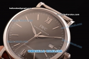 IWC Portofino Swiss ETA 2892 Automatic Steel Case/Bracelet with Grey Dial - 1:1 Original