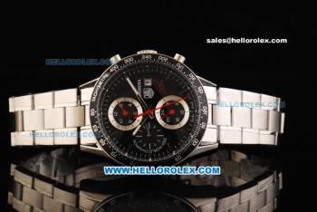 Tag Heuer Carrera Automatic Movement Full Steel with Black Dial and Black Bezel