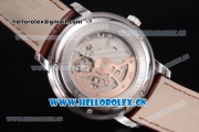 Audemars Piguet Jules Audemars Grand Complication Asia ST16 Automatic Steel Case Stick Markers Brown Leather Strap and Silver Dial (EF)