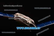 Rolex Day-Date Asia 2813/Swiss ETA 2836/Clone Rolex 3135 Automatic Steel Case with Diamonds Markers and Blue Dial (BP)