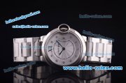 Cartier ballon bleu de Swiss ETA Quartz Full Steel with White Dial and Diamond Markers