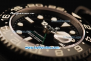 Rolex GMT-Master II Swiss ETA 2836 Automatic Movement PVD Case with Black Dial and Black Nylon Strap