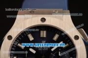 Hublot Big Bang Chrono Swiss Valjoux 7750 Automatic Steel Case with Blue Dial and Blue Rubber Strap (YF)