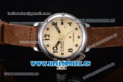 U-Boat Chimera Automatic Asia ST25 Automatic Steel Case White Dial Brown Leather Strap and Arabic Number Markers