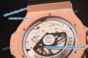 Hublot Big Bang King Swiss Valjoux 7750 Automatic Movement Rose Gold Case with PVD Bezel and Black Dial