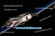 Omega Seamaster Aqua Terra 150 M Small Seconds 6497 Manual Winding Steel Case with Blue Dial and Blue Leather Strap