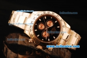 Rolex Daytona II Automatic Movement Rose Gold Case and Strap with Black Dial and White Markers
