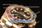 Rolex GMT-Master II Diamond Bezel With Original Functional Movement YG Case 116758SARU