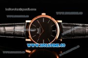 Piaget Altiplano Miyota 9015 Automatic Rose Gold Case with Black Dial and Stick Markers