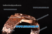 Audemars Piguet Royal Oak 41 Miyota 9015 Automatic Full Rose Gold with White Dial and Stick Markers (EF)