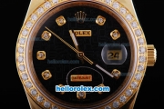 Rolex Datejust Automatic Black Dial with Diamond Bezel