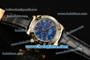 Rolex Daytona Asia ST17 Automatic Yellow Gold Case with Blue Dial Ceramic Bezel and Arabic Numeral Markers