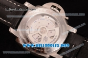 Panerai Luminor Marina 1950 3 Days PAM 392 Clone P.9000 Automatic Steel Case with Black Dial and Black Leather Strap (KW)