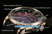 Tag Heuer Grand Carrera Calibre 36 RS Chrono Miyota OS20 Quartz Steel Case with Black Dial and Silver Markers