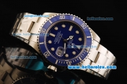 Rolex Submariner Oyster Perpetual Date Automatic Movement Full Steel with Blue Dial and Blue Ceramic Bezel