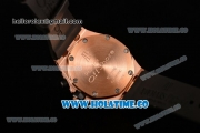 Audemars Piguet Royal Oak Offshore Miyota OS20 Quartz Diamonds/Rose Gold Case with White Dial and Arabic Numeral Markers - Diamonds Bezel (EF)