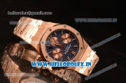 Audemars Piguet Royal Oak Chrono Full Rose Gold With Blue Dial 7750 Automatic 26331OR.OO.1220OR.01