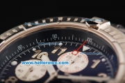 Breitling Avenger Swiss Valjoux 7750 Automatic Movement Full Steel with Black Dial and Arabic Numerals