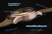 IWC Pilot's TOP GUN Miramar Chronograph Miyota OS20 Quartz Steel Case with Black Dial and Nylon Strap - 7750 Coating
