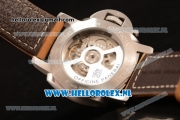 Panerai PAM00533 Luminor 1950 10 Days GMT Automatic Asia Automatic Steel Case with Black Dial and Brown Leather Strap