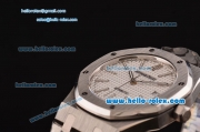 Audemars Piguet Royal Oak Swiss ETA 2836 Automatic Steel Case with Stick Markers and White Dial