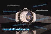 Hublot Big Bang Solo Bang Tourbillon Swiss Tourbillon Automatic Ceramic Bezel with White Dial