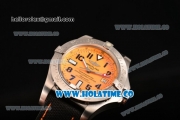 Breitling Avenger II Seawolf Asia 2813 Automatic Steel Case with Yellow Dial and Arabic Numeral Markers