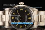 Rolex Explorer Steel Case Asia Auto with Black Dial and Steel Bracelet