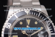 Rolex Submariner Swiss ETA 2836 Automatic Stainless Steel Case/Bracelet with Black Dial PVD Bezel and Dot Markers