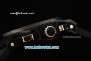 Hublot Big Bang Chronograph Swiss Valjoux 7750 Automatic Movement PVD Case with Ceramic Bezel and Black Markers-Black Rubber Strap
