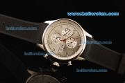 IWC Portuguese Yacht Club Automatic Movement Steel Case with Silver Dial and Black Rubber Strap