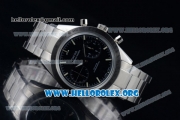 Omega Speedmaster'57 Chrono Clone Omega 9300 Automatic Steel Case with Black Dial and Stainless Steel Bracelet (EF)