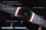Hublot Classic Fusion Automatic Rose Gold with PVD Bezel and Green Markers-ETA Coating