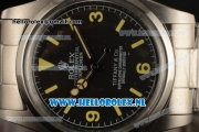 Rolex Explorer Tiffany & Co. Steel Case Asia Auto with Black Dial and Steel Bracelet