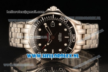 Omega Seamaster Diver 300 M Co-Axial 8215 Auto Steel Case with Black Dial and Steel Bracelet