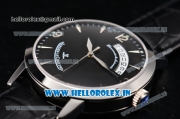 Jaeger-LECoultre Master Swiss ETA 2824 Automatic Steel Case with Black Dial and Silver Stick Markers