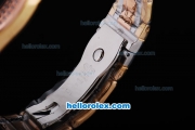 Rolex Day-Date Automatic Movement with Full Diamond Dial and Rose Gold&Diamond Bezel