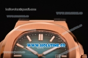 Patek Philippe Nautilus Asia Automatic Rose Gold Case with Blue/Black Dial and White Sitck Markers