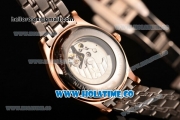 Vacheron Constantin Patrimony Asia Automatic Two Tone with White Dial and Rose Gold Stick/Roman Numeral Markers