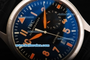 IWC Big Pilot Swiss Valjoux 7750 Automatic Movement Steel Case with Black Dial and Orange Markers-Limited Edition