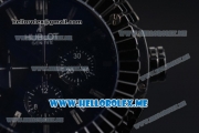 Hublot Big Bang Caviar Chronograph Miyota OS20 Quartz Ceramic Case with Black Dial and Black Rubber Strap Stick Markers