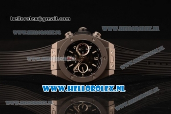 Hublot Big Bang Unico Chrono Swiss Valjoux 7750 Automatic Steel Case with Black Dial and Black Rubber Strap - 1:1 Original