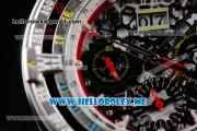 Richard Mille RM 60-01 Asia 2813 Automatic Steel Case with Skeleton Dial and Red Rubber Strap Dot/Arabic Numeral Markers (EF)