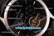 Jaeger-LECoultre Master Asia Automatic Steel Case with Silver Sitck Markers and Black Dial