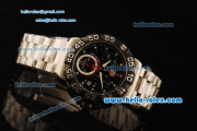 Tag Heuer F1 Chronograph Swiss Quartz Movement Steel Case with Black Bezel and Steel Strap