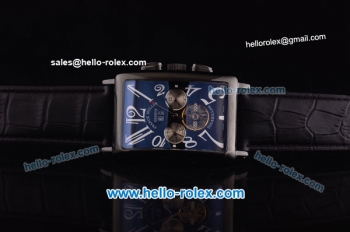 Franck Muller Long Island Tourbillon Automatic Movement PVD Case with Black Dial and White Numeral Markers