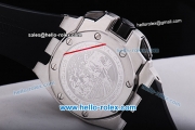 Audemars Piguet Royal Oak Alinghi Chronograph Quartz Movement PVD Bezel with White Dial