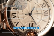 1:1 Cartier Ballon Bleu De 2671 Auto Steel/Rose Gold Case with White Dial and Two Tone Bracelet