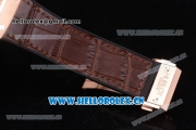 Hublot Masterpiece MP 08 Antikythera Sunmoon Asia 2813 Automatic Rose Gold Case Brown Leather Strap and Skeleton Dial